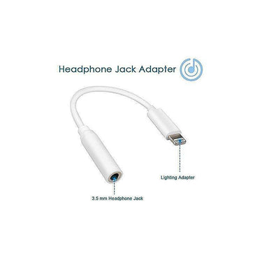Apple Lightning to 3.5mm Headphone Jack Adapter - White